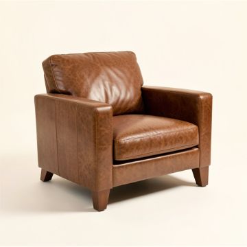 Hofstra 71 '' Genuine Leather Pillow Top Arm Loveseat (synthetic illustration; no displayed measurements)