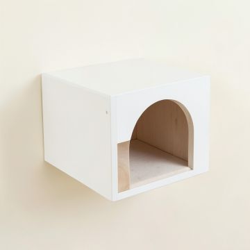 Rowan Crossing Wall-Mounted Cat Perch - White (synthetic illustration; no displayed measurements)