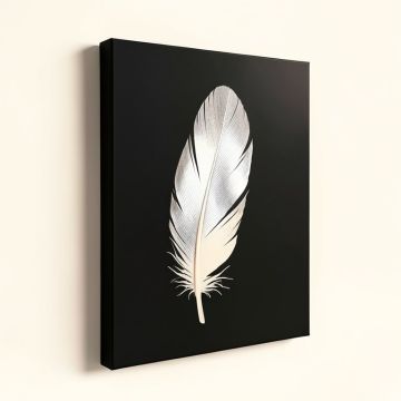 Feather I Graphic Art On Wrapped Canvas (synthetic illustration; no displayed measurements)