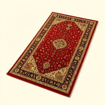 Prather Oriental Power Loom Red Area Rug (synthetic illustration; no displayed measurements)