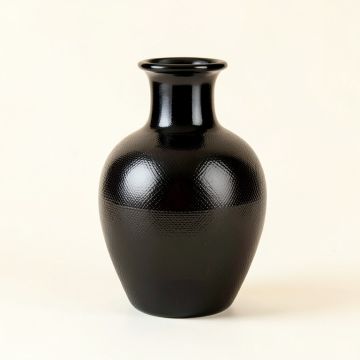 Maple Bend Empty Decorative Vase - Black (synthetic illustration; no displayed measurements)