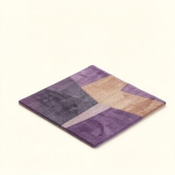 Geometric Ombre Moccasin/Purple Area Rug (synthetic illustration; no displayed measurements)