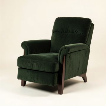Avanni 37 '' Wide Velvet Manual Glider Standard Recliner (synthetic illustration; no displayed measurements)