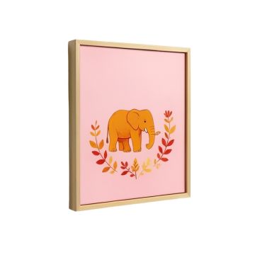 Botanic Elephant Framed Graphic Art Print