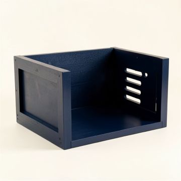 Cove Falls Empty Furniture-Style Pet Crate - Navy (synthetic illustration; no displayed measurements)