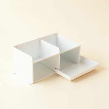Olive Bridge Empty Coffee-Station Organizer - White (synthetic illustration; no displayed measurements)