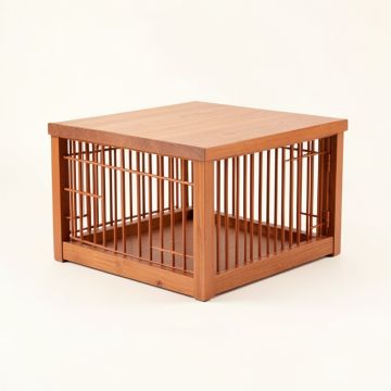 Stone Crossing Empty Furniture-Style Pet Crate - Terracotta (synthetic illustration; no displayed measurements)