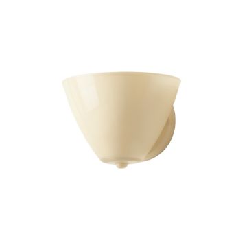 Maple Bluff Wall Sconce Mounted On A Plain Wall - Cream