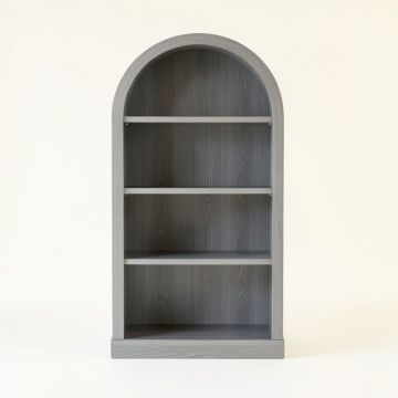 Heath Edge Freestanding Bookcase - Gray (synthetic illustration; no displayed measurements)
