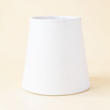 Mnm 15.7 '' H X 20.9 '' W Linen Novelty Lamp Shade ( Screw On ) In White (synthetic illustration; no displayed measurements)