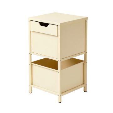 Harbor Brook Freestanding Pull-Out Hamper Cabinet - Ivory