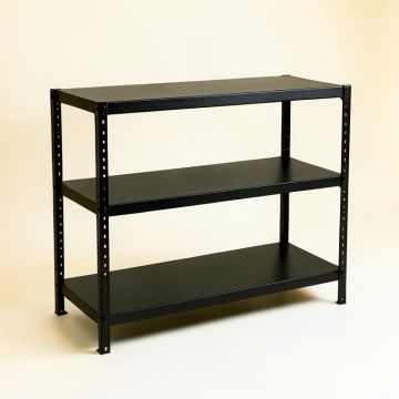 Birch Crest Desktop Shelving Unit - Black (synthetic illustration; no displayed measurements)