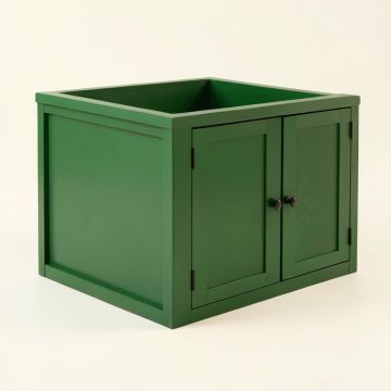 Slate Bend Empty Furniture-Style Litter Enclosure - Green (synthetic illustration; no displayed measurements)
