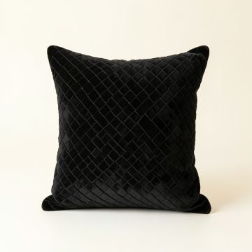 River Arc Filled Accent Pillow - Black (synthetic illustration; no displayed measurements)