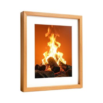 Stone On Fire By Michael Blanchette - Picture Frame Photograph Print On Canvas