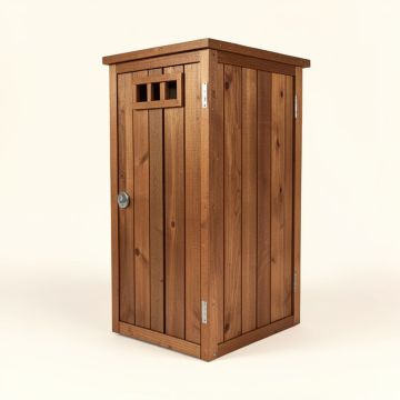 3 Ft. W X 2 Ft. D Wooden Vertical Tool Shed (synthetic illustration; no displayed measurements)