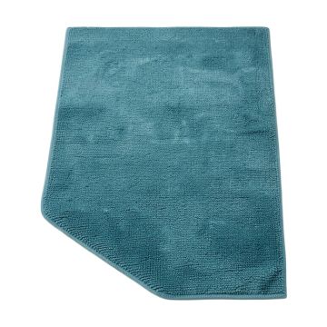 Moten Medallion Textured Weave Indoor/Outdoor Teal Blue Area Rug