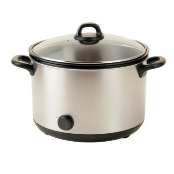 Elite By Maxi-Matic Platinum 8.5 Qt . Stainless Steel Slow Cooker