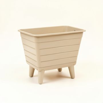 Vale Arc Empty Raised Planter - Beige (synthetic illustration; no displayed measurements)