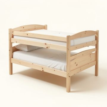Mccarter Twin Over Full Solid Wood Standard Bunk Bed (synthetic illustration; no displayed measurements)