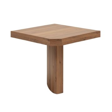 Jaliah Dining Table With Clipped Corner Medium Walnut