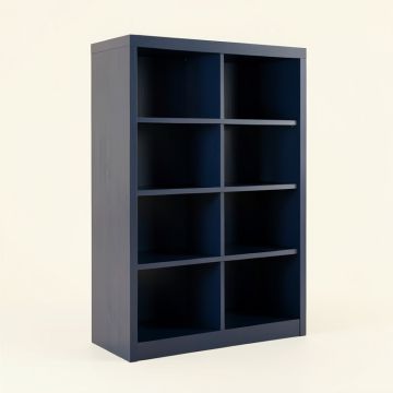 Stone Edge Freestanding Bookcase - Navy (synthetic illustration; no displayed measurements)