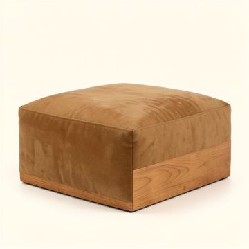Malinda 15 '' Wide Velvet Heart Pouf Ottoman (synthetic illustration; no displayed measurements)