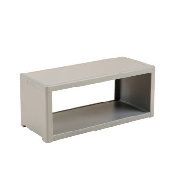 Aspen Branch Narrow Outdoor Storage Bench - Gray
