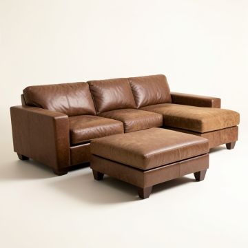 Meece 112 '' Wide Reversible Sofa & Chaise With Ottoman (synthetic illustration; no displayed measurements)