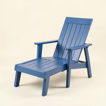Elm Branch Outdoor Lounge Chair - Blue (synthetic illustration; no displayed measurements)
