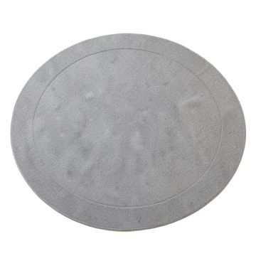 Reed Bend Round Area Rug - Gray