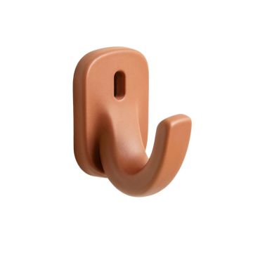 Ash Bend Wall-Mounted Robe Hook - Terracotta