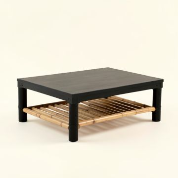 Birch Crest Coffee Table - Black (synthetic illustration; no displayed measurements)