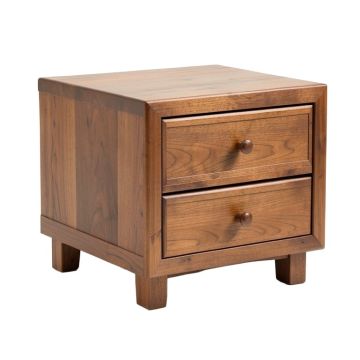Benicio 1 - Drawer Solid Wood Nightstand In Amber