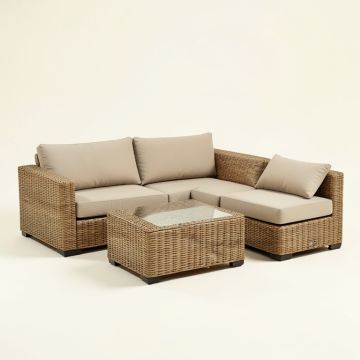Rhymer 4 Piece Rattan Sofa Seating Group With Cushions (synthetic illustration; no displayed measurements)