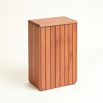 Field Dale Narrow Outdoor Storage Bench - Terracotta (synthetic illustration; no displayed measurements)