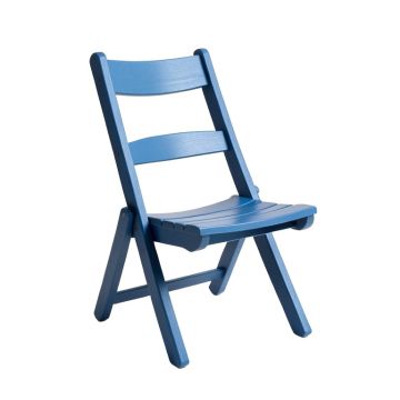 Aspen Crossing Folding Outdoor Chair - Blue