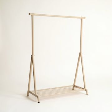 Birch Brook Empty Garment Rack - Beige (synthetic illustration; no displayed measurements)