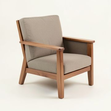 Rotan 32 '' Wide Down Cushion Wingback Chair (synthetic illustration; no displayed measurements)