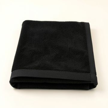 Ash Crossing Bath Towel - Black (synthetic illustration; no displayed measurements)
