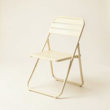 Vale Brook Folding Outdoor Chair - Ivory (synthetic illustration; no displayed measurements)