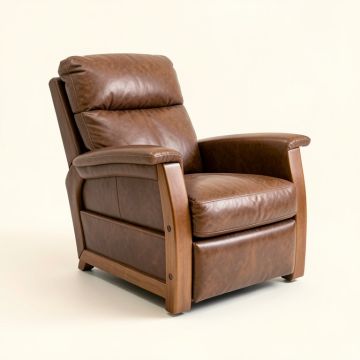 Osterville 37 '' Wide Faux Leather Power Lift Assist Standard Recliner (synthetic illustration; no displayed measurements)