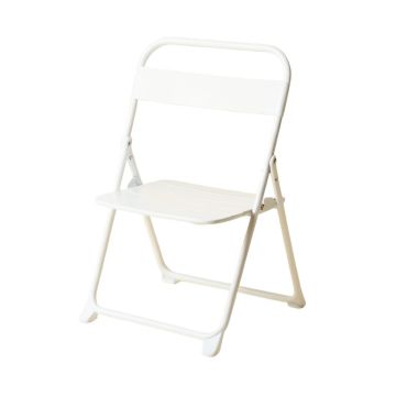 Dawn Bend Folding Outdoor Chair - White