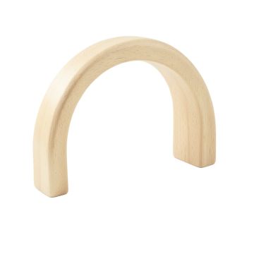 Oak Bend Cabinet Handle Without Packaging - Cream