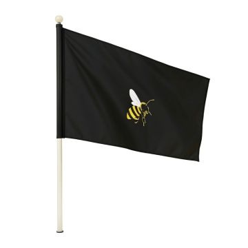 Goner Kind Words Bee On Back 2-Sided Polyester 18 X 12 In . Garden Flag