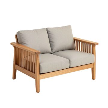 Montford Teak Loveseat With Cushions