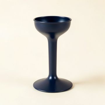 Pine Branch Empty Candle Holder - Navy (synthetic illustration; no displayed measurements)