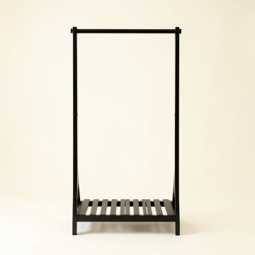 Vale Bridge Empty Garment Rack - Black (synthetic illustration; no displayed measurements)