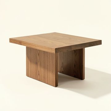 Cypress Point Solid Wood Block Coffee Table (synthetic illustration; no displayed measurements)