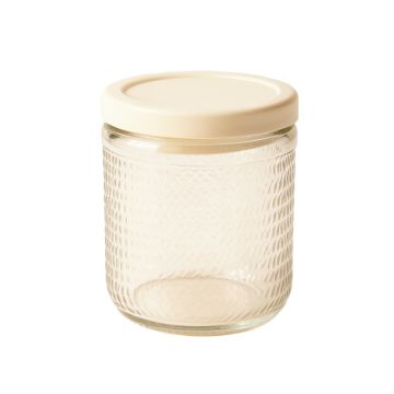 Moss Brook Storage Canister With Lid - Cream